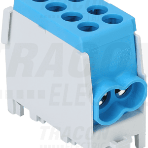 TRACON FLECU-25-16-2K, Clema capac derivatie 2 x 25mmp, Al-Cu, Albastru